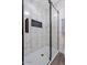 Elegant bathroom features tiled walls and a glass shower with modern fixtures at 623 W Guadalupe Rd # 288, Mesa, AZ 85210