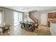 Dining area features stylish table and chairs with tile flooring at 935 S Deerfield Ln, Gilbert, AZ 85296