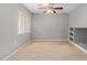 Spacious living room with neutral color palette and hardwood flooring at 125 S 56Th St # 124, Mesa, AZ 85206