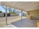 Backyard with covered patio, shed, and plenty of space at 1719 E Dana Ave, Mesa, AZ 85204