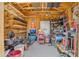 View of the inside of the storage shed filled with tools at 1719 E Dana Ave, Mesa, AZ 85204