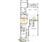 Detailed first floor plan featuring the owner's suite, study, kitchen, dining area, and a three-car garage at 1964 W Rowel Rd, Phoenix, AZ 85085