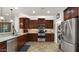 Updated kitchen features stainless steel appliances, and plenty of cabinet space at 27057 W Tonopah Dr, Buckeye, AZ 85396