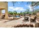 Lush backyard with a pool, built in bar, seating, and pavers at 2758 N Sterling --, Mesa, AZ 85207