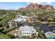 Aerial view showcasing the property, neighborhood, and mountain views at 5822 N 44Th Pl, Phoenix, AZ 85018
