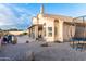 Beautiful backyard with covered patio, pool, and desert landscaping at 19276 N 90Th Pl, Scottsdale, AZ 85255