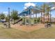 Community playground with modern play equipment and shade structure, creating a fun space at 2237 S Jacana Ln, Gilbert, AZ 85295