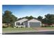 Charming single-story home with a two-car garage and manicured lawn at 23398 W Sonrisas St, Buckeye, AZ 85326