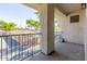 Wide balcony providing a view of the neighborhood and nearby garages at 2989 N 44Th N St # 2007, Phoenix, AZ 85018