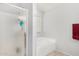 Cozy bathroom featuring a soaking tub and a glass door shower at 3545 W Tanner Ranch Rd, San Tan Valley, AZ 85144