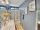 Stylish bathroom with a shower/tub combo and decorative vanity at 4639 W Keim Dr, Glendale, AZ 85301