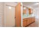 Kitchen featuring ample counter space with matching cabinetry at 5228 E Des Moines St, Mesa, AZ 85205