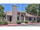 Inviting home featuring a secure screen door and mature trees at 7040 W Olive Ave # 94, Peoria, AZ 85345