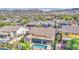 A bird's-eye view reveals a home's private pool area, surrounded by vibrant greenery and a well-maintained yard at 710 W Ardmore Rd, Phoenix, AZ 85041