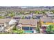 Aerial view of a single-Gathering home with mountain views and a swimming pool at 710 W Ardmore Rd, Phoenix, AZ 85041
