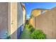 Clean side yard with artificial grass and desert landscaping, adding to the home's curb appeal at 710 W Ardmore Rd, Phoenix, AZ 85041