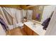 Bathroom featuring a vanity with ample countertop space, shower, and modern fixtures at 10441 W Windsor Ave, Avondale, AZ 85392