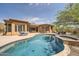 Inviting backyard with a pool and spa, perfect for relaxing and entertaining outdoors at 12448 N 129Th Pl, Scottsdale, AZ 85259
