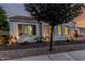 Charming single-story home with dark shutters and manicured landscaping, offering inviting curb appeal at 1725 E Everglade Ln, Gilbert, AZ 85298