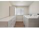 Practical laundry area with storage cabinets and modern appliances at 1939 E Alameda Dr, Tempe, AZ 85282