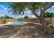Desert backyard with covered patio and private backyard pool at 1939 E Alameda Dr, Tempe, AZ 85282