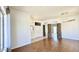 Inviting living space with stone columns, stylish lighting, and smooth flooring at 20906 N 56Th Dr, Glendale, AZ 85308