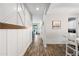 Open concept dining area with stylish decor and access to the backyard pool at 2387 E Runaway Bay Pl, Gilbert, AZ 85298