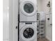 Laundry room with stackable washer and dryer at 2511 W Queen Creek Rd # 174, Chandler, AZ 85248
