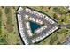 Stunning aerial view of an idyllic residential area nestled within a vibrant golf course community at 2524 S El Paradiso Dr # 82, Mesa, AZ 85202