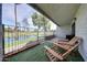 Relax on the patio overlooking the lush green space and serene canal at 2524 S El Paradiso Dr # 82, Mesa, AZ 85202