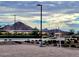 Outdoor sand volleyball court with a scenic mountain backdrop, perfect for recreational play at 3248 W San Cristobal Rd, San Tan Valley, AZ 85144