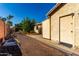 Backyard features a shed and garden, creating a private outdoor living space at 4214 W Marco Polo Rd, Glendale, AZ 85308