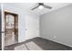 Bedroom featuring carpet flooring, closet, ceiling fan, and natural light at 4214 W Marco Polo Rd, Glendale, AZ 85308