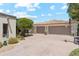 Attached two-car garage with basketball hoop at 5402 E Cortez Dr, Scottsdale, AZ 85254