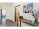 Bright hallway features light walls, modern decor, and polished concrete floors that enhance the home's aesthetic at 5402 E Cortez Dr, Scottsdale, AZ 85254