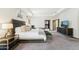 Spacious main bedroom with large windows, a TV, and a walk-in closet that elevates the space with modern comfort at 5402 E Cortez Dr, Scottsdale, AZ 85254
