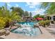 Inviting backyard pool with rock waterfall, spa and poolside gazebo at 5402 E Cortez Dr, Scottsdale, AZ 85254