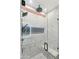 Modern shower stall enclosed in glass and featuring a tile surround at 5402 E Cortez Dr, Scottsdale, AZ 85254