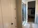 Modern bathroom with frameless glass shower, and walk-in closet at 11403 W Ashby Dr, Peoria, AZ 85383