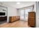 This spacious bedroom has wooden floors and lots of storage space with dresser and large closet at 2062 S Emerson --, Mesa, AZ 85210