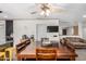 Dining room with views into kitchen and living area with ceiling fan and tv at 2062 S Emerson --, Mesa, AZ 85210