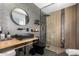 Modern bathroom with a black sink and black toilet at 3010 E Yucca St, Phoenix, AZ 85028