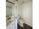 Bathroom featuring modern fixtures, a vanity, and a shower at 3828 N 32Nd St # 213, Phoenix, AZ 85018