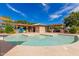A fun community kiddie pool in a Gathering friendly neighborhood provides an enjoyable and safe place for young children to play at 3875 E Claxton Ave, Gilbert, AZ 85297