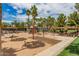 Playground with mature trees, picnic tables and a covered shelter for community enjoyment at 3875 E Claxton Ave, Gilbert, AZ 85297