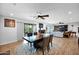 Well-lit dining area with a view of the backyard, and seamless indoor/outdoor living at 8730 E Montecito Ave, Scottsdale, AZ 85251