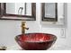 Unique vessel sink and modern fixtures make this bathroom a standout at 8828 E Des Moines St, Mesa, AZ 85207