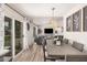 Bright home featuring an open concept living space with the kitchen and dining area visible at 9265 E Kalil Dr, Scottsdale, AZ 85260