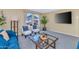 Cozy living room with lots of seating, a large window, and a flat-screen television at 1821 E Patrick Ln, Phoenix, AZ 85024