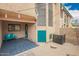 The backyard features patio space and desert landscaping that provide a perfect outdoor retreat at 225 W 1St St # 107, Mesa, AZ 85201